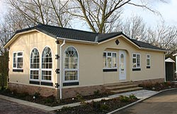 One of the park homes at Bury St Edmunds